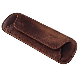 STILORD Shoulder Pad Leather Padded Anti-Slip Bag Strap Carrying Strap Made of Genuine Vintage Leather, Colour:Kansas - Brown