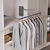 Pull Down Closet Rod for Hanging Clothes, Retractable Wardrobe Hanger