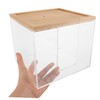 Beavorty Clear Acrylic Tissue Box Holder for Facial Tissues Napkins