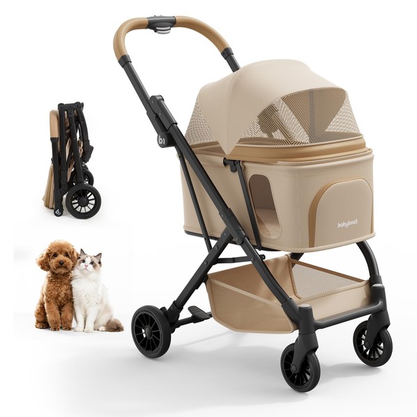 Lightweight Dog Stroller Portable Compact Folded Pet Stroller for Small/Medium