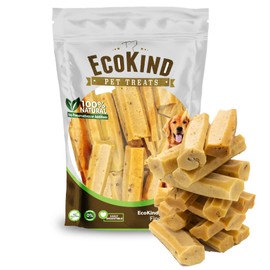 EcoKind Pet Treats Premium Gold Bacon Flavored Yak Chews | All Natural Himalayan Yak Cheese Dog Chew for Small to Large Dogs | Keeps Dogs Busy & Enjoying, Indoors & Outdoor Use (3 lb. Bag)