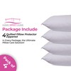 Home Sweet Home UK Zippered Pillow Protectors 4 Pack -