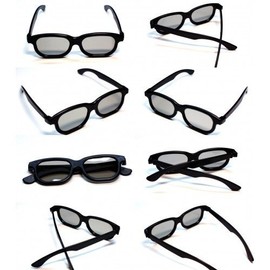 Rheme 10 x Newest Latest 3D Glasses for 3D Passive LG Panasonic Sony TVs Monitor Passive 3D