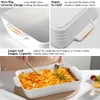 Ceramic Baking Dish Set, 3-Piece Casserole Dishes for Oven, Rectangular