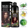 lymznus Champú Tinte Instantáneo Rojo Vino Oscuro 3 En 1