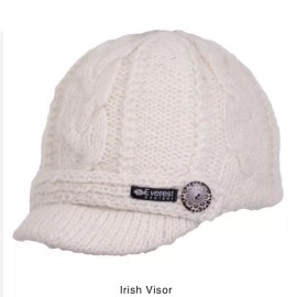 Everest Designs  Hat Cap Irish Visor Ivory Unisex New One Size