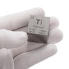 PATIKIL 1 Inch Titanium Cube Metal Element High Density Block