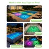 NIORSUN Floating Solar Pool Lights(2 Pack), IP68 Waterproof Solar Powered