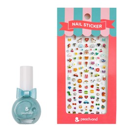 Peachand Princess Nail Color, For Kids, Manicure, Nail Stickers, Nail Sticker Set, Blue, Safety Ingredients, Kids Cosmetics, Present, Children's Makeup, Popular, Stylish, Children's Cosmetics, Cute
