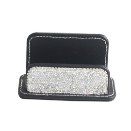 Bestbling Bling Pure Handmade Bling Bling Rhinestones Stainless Steel Metal Business Card Holder Name Card Case (Vertical)