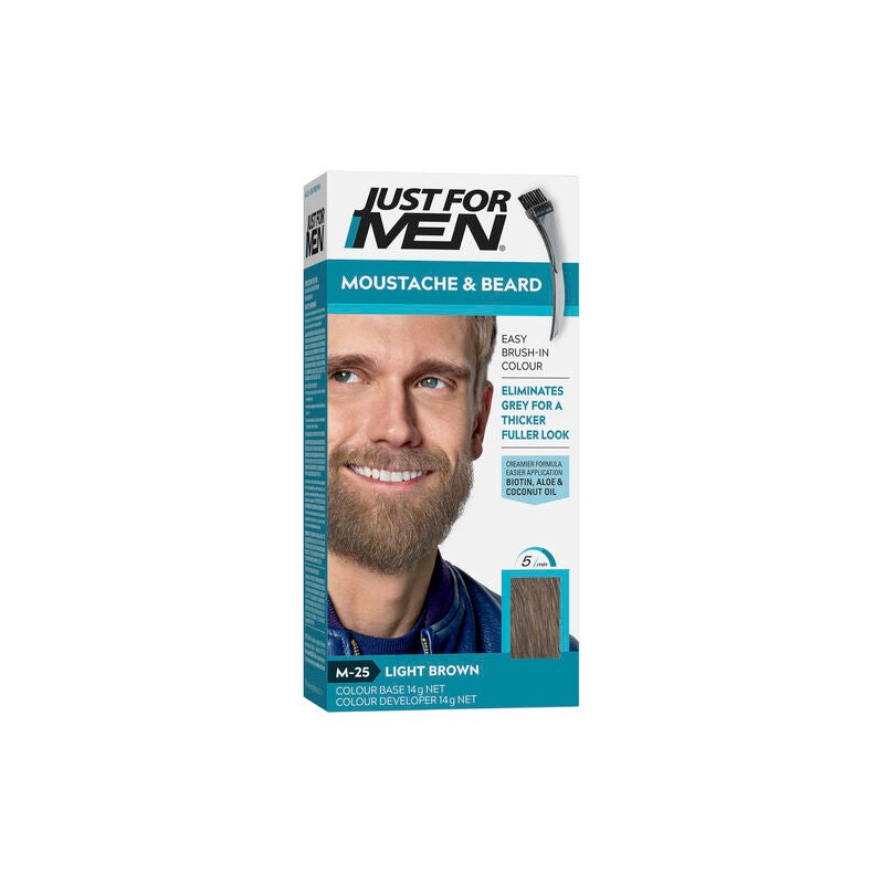 Just For Men Moustache & Beard Brush-In Colour Gel M-25