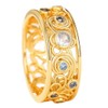 ENDLESSNESS & ETERNITY Court Style Blue and White Cubic Zirconia