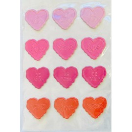 Stickabilities Valentine's Day Heart Wax Seals Stickers Planner Envelope Cards Supply Crafts