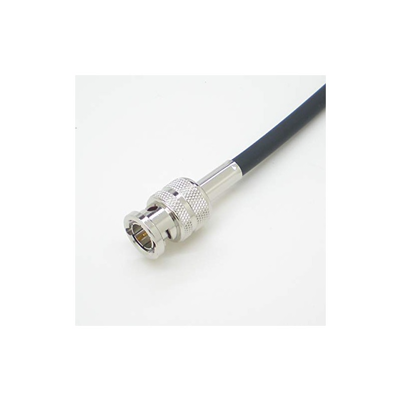 3CUHD Fixed Wiring, 12G/3G/HD-SDI Coaxial Cable with BNC, Black, Single