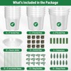 Tetutor 12 Pack Plastic Orchid Pots with Holes, 4, 5,