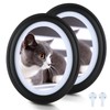SENENQU 2 Pack Black Oval Picture Frames 8x10 Classic Oval