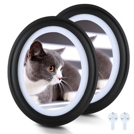 SENENQU 2 Pack Black Oval Picture Frames 8x10 Classic Oval Photo Frames with Mounting Screws and Hooks, 8 by 10 Oval Wall Picture Frame Photo Frame for Home Decor, Photo Gallery