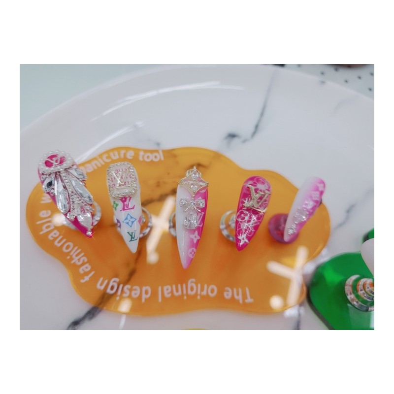 ⚜️ Louis Flower Scent Handmade Nail Tips ✨ - Long