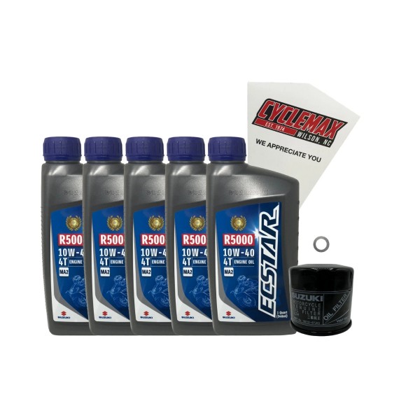 Cyclemax Genuine OEM Standard Oil Change Kit fits 2001-2009 Suzuki