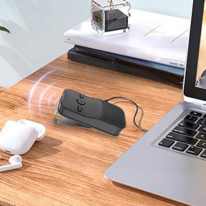 Wireless Car Speakerphone,Handsfree Talking Car Speaker with Clip | Multifunctional