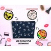 Dwept Nautical Anchor Makeup Cosmetic Bag, Marine Symbol Navy Anchor
