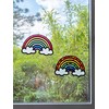 Betzold 765738 Rainbow Window Stickers Pack of 24 DIY Rainbow