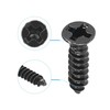 TA-VIGOR 200Pcs Self Tapping Screws, M3 Phillips Flat Head Screw,