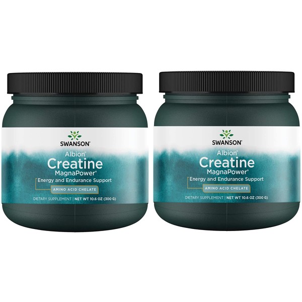 Swanson 100% Pure Creatine Magnapower 10.6 Ounce (300 g) Pwdr (2 Pack)