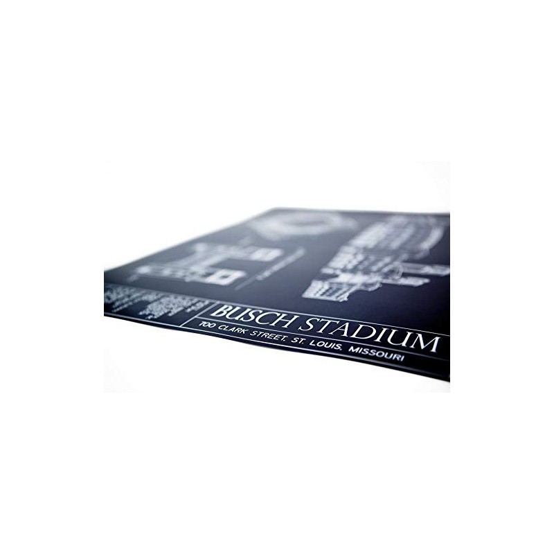 Busch Stadium Blueprint Print