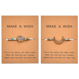 Matching Bracelets for Couples Sun and Moon Friendship Gifts for Men Women Friends Birthday Gifts for Boyfriend Girlfriend Anniversary Wedding Gifts for Husband Wife Beaded Bracelets Boho