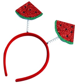 MAGICLULU Summer Watermelon Headband Watermelon Design Headbands Hair Hoops Head Boppers Hairband Women Costume Accessories Summer Party Favor