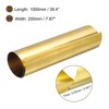 sourcing map Brass Sheet Roll, 0.03x200x1000mm Brass Foil Roll Brass