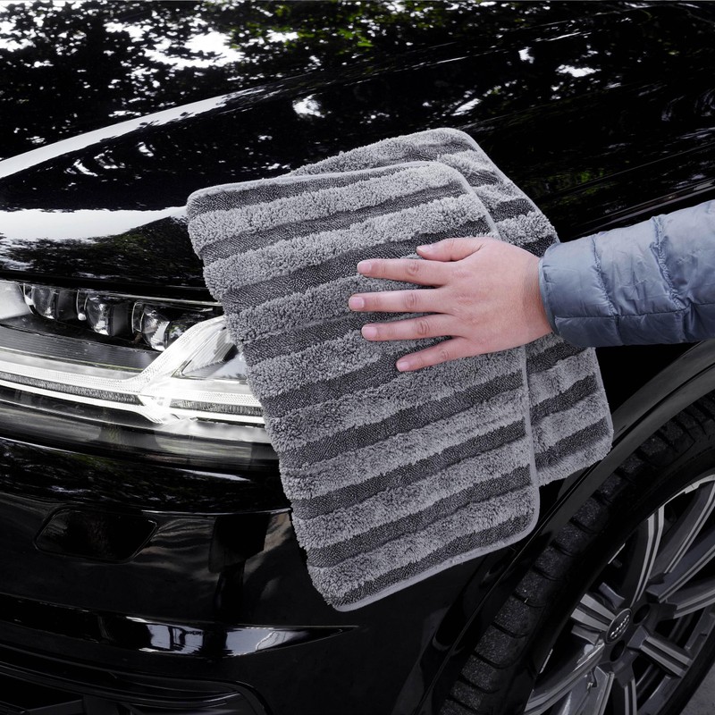 POLYTE Twist Yarn and Fleece Microfibre Drying Towel (40.6 x