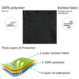 Rain Butt Cover, Oxford Fabric, Weatherproof Kettle Barbecue Cover, Diameter 65 x Height 95 cm, Waterproof, Tear-Resistant for Buckets, Grills, Furniture and Other Column-Shaped Things