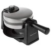 Waffle Iron - 180-Degree Flip Waffle Maker with Nonstick Plates,