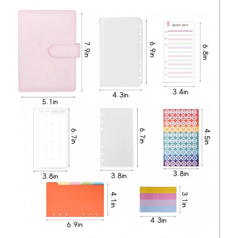 Bolsa De Carpeta A6 Con Cremallera Carpeta Organigastos