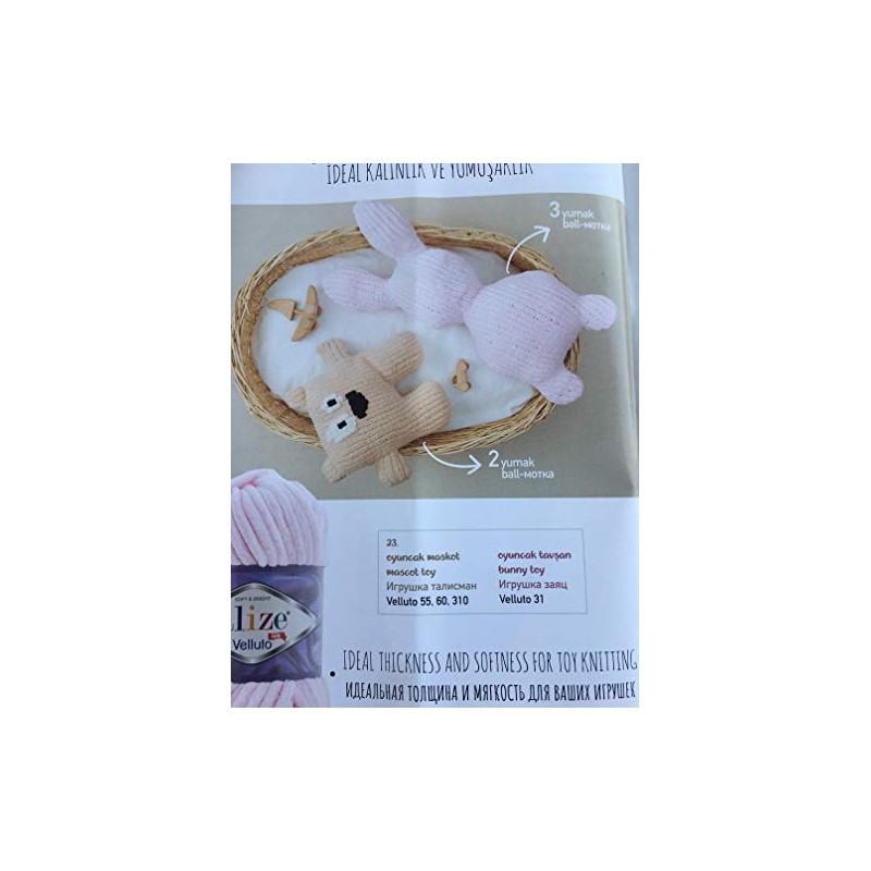 Alize Velluto Baby Blanket Yarn 100% Micro Polyester 3 Pack