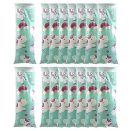 Burp Bags with Mouthpiece, Pack of 16 Burp Bags, Breaking Bags, Poop Bags, Car Children, Burp Bag with Ring, Portable Burp Bags for Nausea and Vomiting in the Car and on the Go (Ponies)