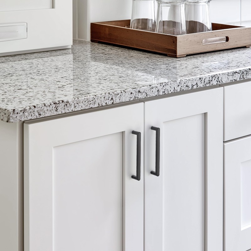 JOY DECOR Matte Black Cabinet Pulls Cabinet Handles, 5 Inch,
