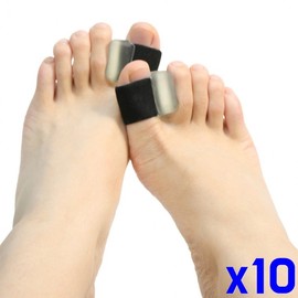 Big toe ring, spread between toes, 2p set x10 set B-Black S