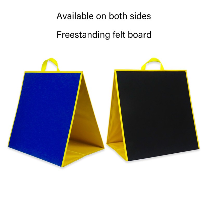 Foldable Felt Flannel Board Educational Freestanding Double Sided Portable Teaching