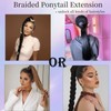 Braide Ponytail Extension 24 inch Braid Extensions for Women Honey