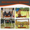 2 PCS 2x4 Target Stand Brackets,Heavy Duty Steel A-Frame Swing
