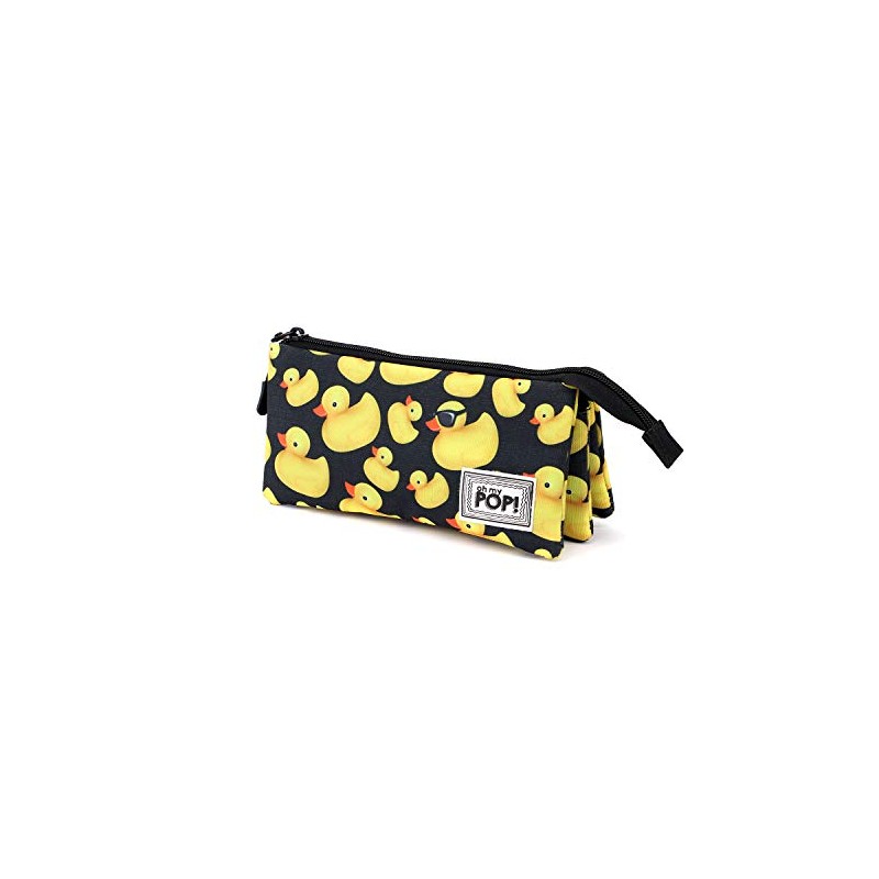 Oh My Pop! Quak-Dreifach HS Pencil Case - Yellow, yellow