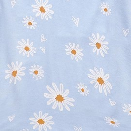 O2 BABY Toddler Pajamas Boys Girls Summer Pajama Set Viscose from Bamboo Baby Pajamas Sleepwear 2-Piece PJS Set Snug fit Sleepwear Top and Shorts for Daily(12-24 Months, Daisy)