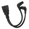 IEC320 C20 to Dual C13 Cord 1 in 2 Out