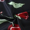 SDIII 4PCS Red Cherry Sheets Set Queen, Soft Microfiber Cherry