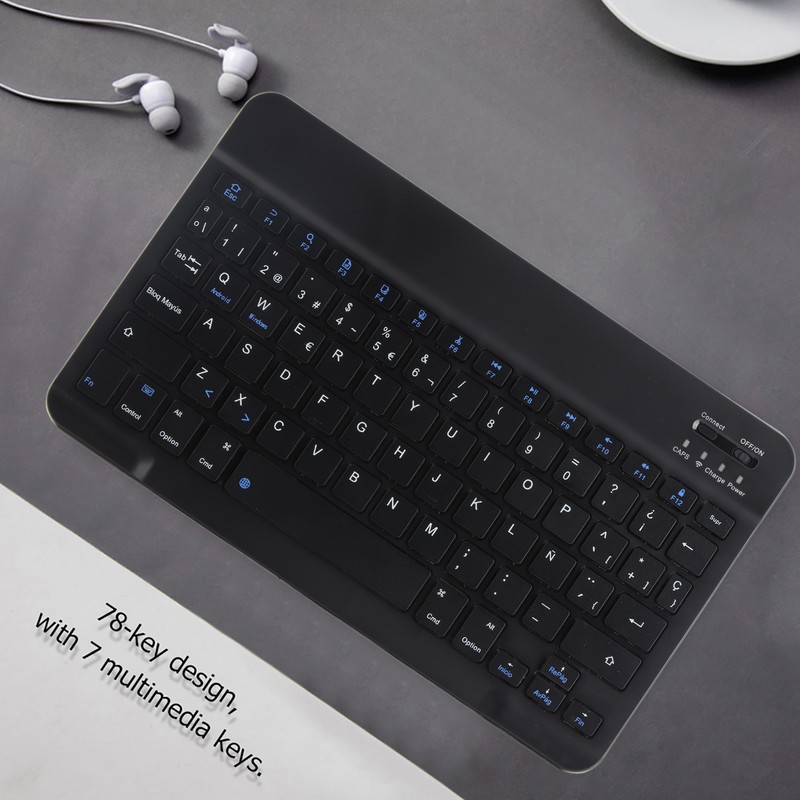 Mini Portable Wireless Bluetooth 3.0 Spanish Keyboard Touchpad for IOS/Android