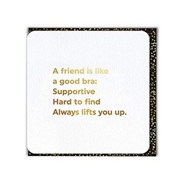 Funny Humorous 'A Friend is Like' Gold Foiled Birthday Card