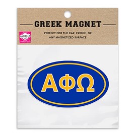 Alpha Phi Omega Car Magnet — Set of 2 - Removable No Residue All Weather Magnets, APO Fraternity Gifts, Alpha Phi Omega Gifts, by Sorority Shop